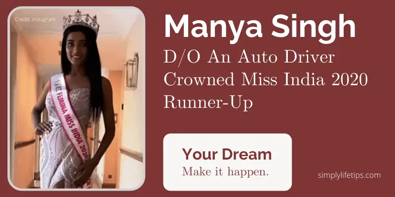 Manya Singh Miss India 2020 Runner-Up