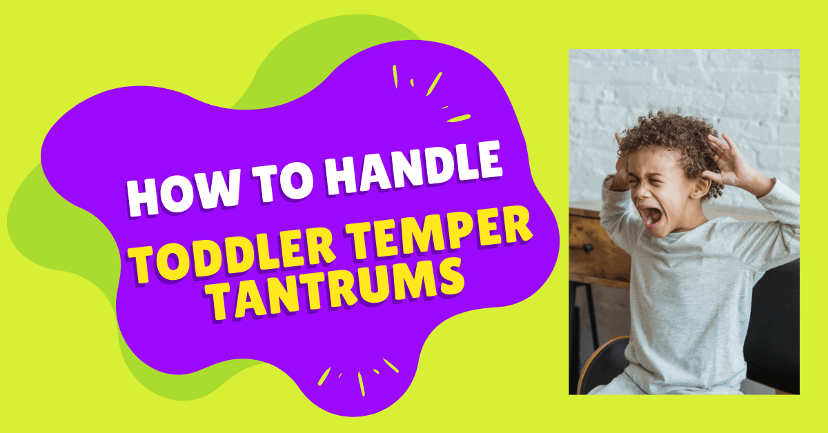 How To Handle Toddler Temper Tantrums